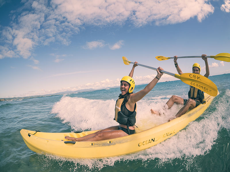 Kayak With Dolphins In Byron Bay