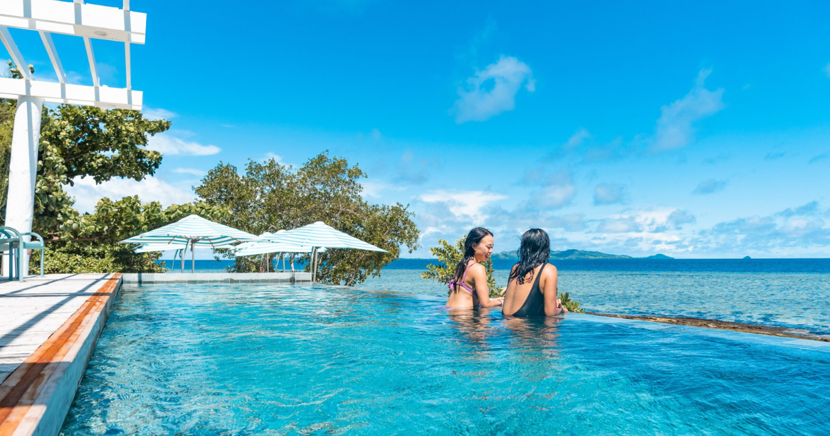 Malamala Beach Club Infinity Pool Fiji Island Hopping Happy Travels Malamala Beach Club Infinity Pool Fiji Island Hopping Happy Travels